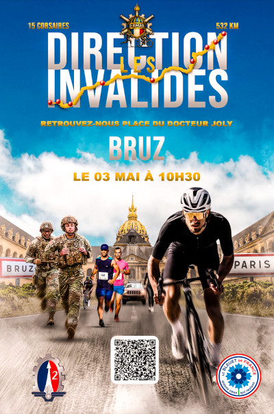 Affiche Direction les Invalides