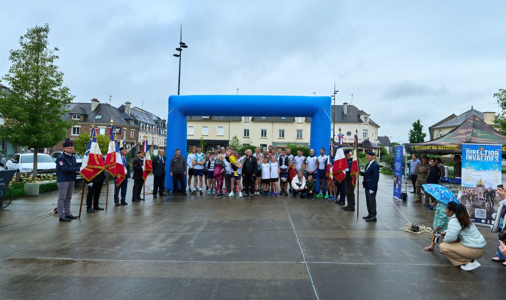Photo de famille au départ à BRUZ